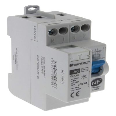 Zenitech Differential Switch 25/2 30mA Type AC NF