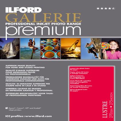 Ilford GALERIE Premium Lustre 8.5x11 Inches, 250 Sheet Pack 2002136