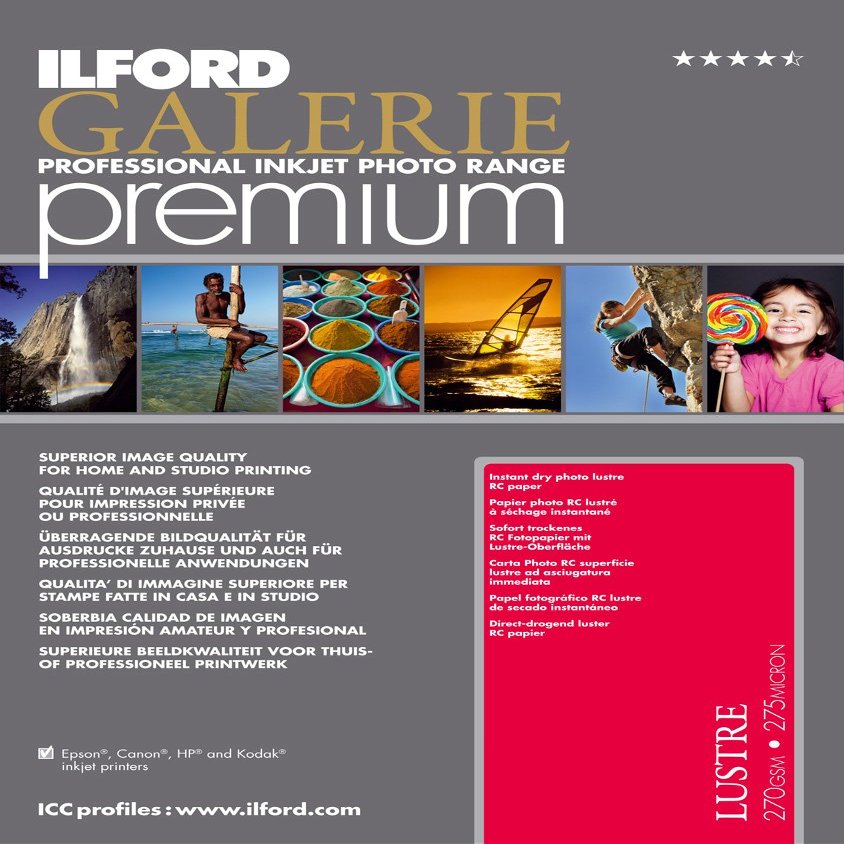 Ilford GALERIE Premium Lustre 8.5x11 Inches, 250 Sheet Pack 2002136