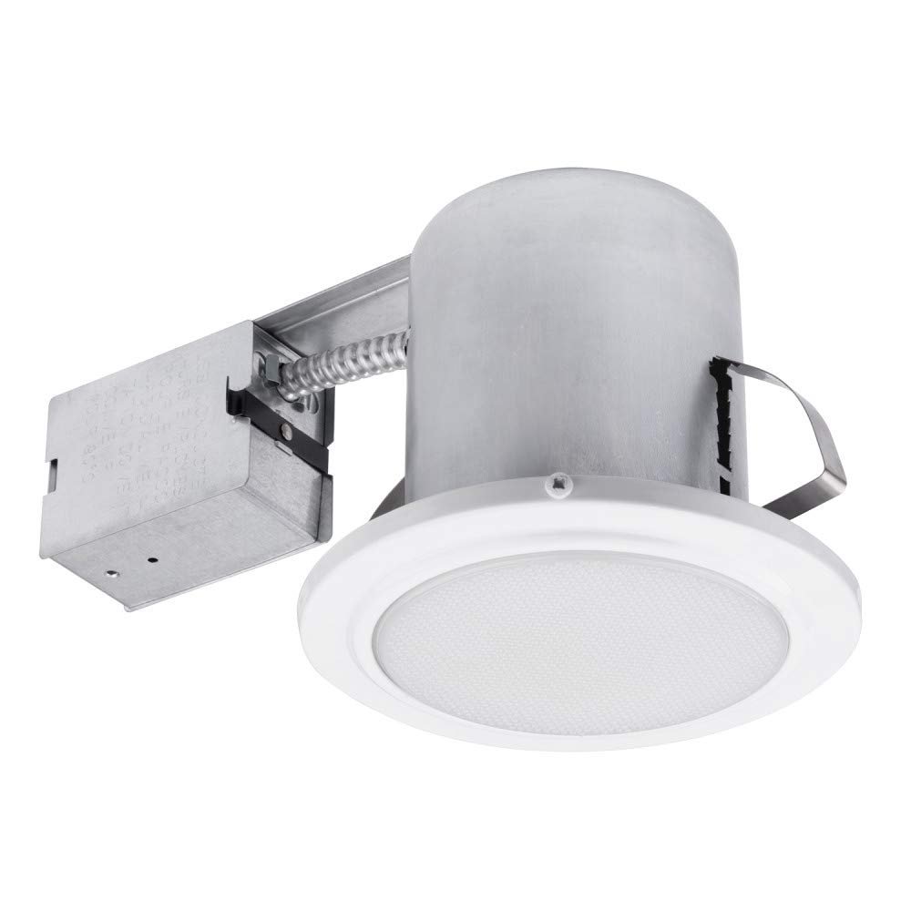 Globe Electric 90036 Recessed Lighting, 1 Pack, White Round (5 Inch), Bulb Not Included