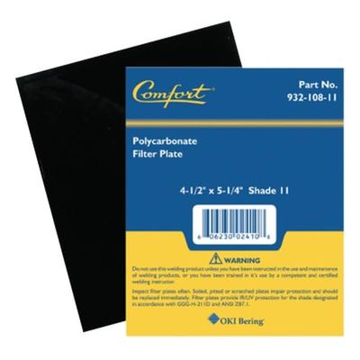 Comfort Eye Protection 932-108-11 Filter Plate Plast 4.5x5.25