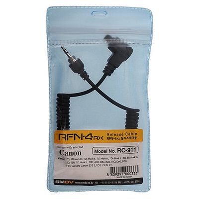Fotodiox SMDV RFN-4 Replacement Release Cable, for Canon EOS 5D, 5D Mark II, III, 1D, 1Ds, Mark II, III, IV,1Dx, 1DC, 7D, 50D, 40D, 30D, 20D, 10D