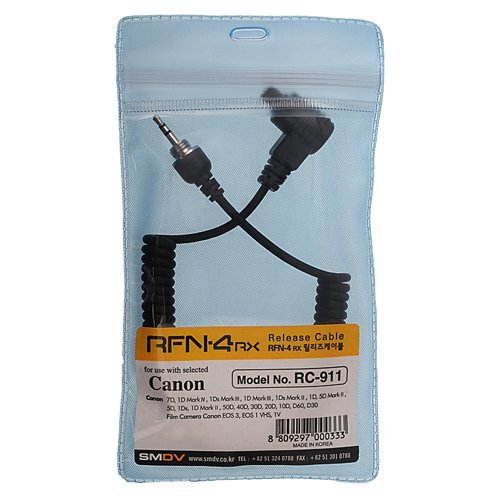Fotodiox SMDV RFN-4 Replacement Release Cable, for Canon EOS 5D, 5D Mark II, III, 1D, 1Ds, Mark II, III, IV,1Dx, 1DC, 7D, 50D, 40D, 30D, 20D, 10D