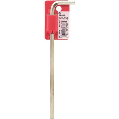Bondhus 17168 6mm Hex End L-Wrench with BriteGuard Finish, 172mm