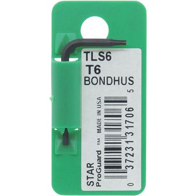 T5 Torx L-Wrench - Short Arm Tagged & Barcoded