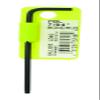 Bondhus 75707 Tagged and Barcoded 1/8" ProHold Ball End Tip Hex Key L-Wrench with ProGuard Finish and Long Arm, 3.8" view 1