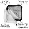 Fotodiox 24x24in Foldable Softbox Compatible with Multiblitz B Mount Flash Units view 3