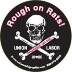 10 Rough on Rats Skull & Crossbone Hardhat Stickers K-27 S-72