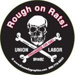 10 Rough on Rats Skull & Crossbone Hardhat Stickers K-27 S-72