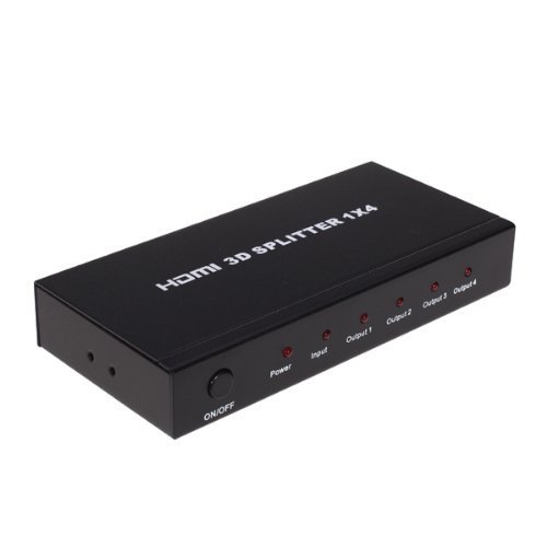 WELEY HDMI 1x4 Powered Splitter support 1080P HD and 3D Video