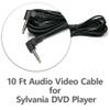 EDOTech 10' 3.5mm AV Cable for Sylvania SDVD8727 SDVD8730 SDVD8732 SDVD8716-COM Insignia NS-DD10PDVD19 NS-P10DVD20 NS-DS9PDVD15 Ematic ED929D ED717 Dual Screen DVD Player view 3