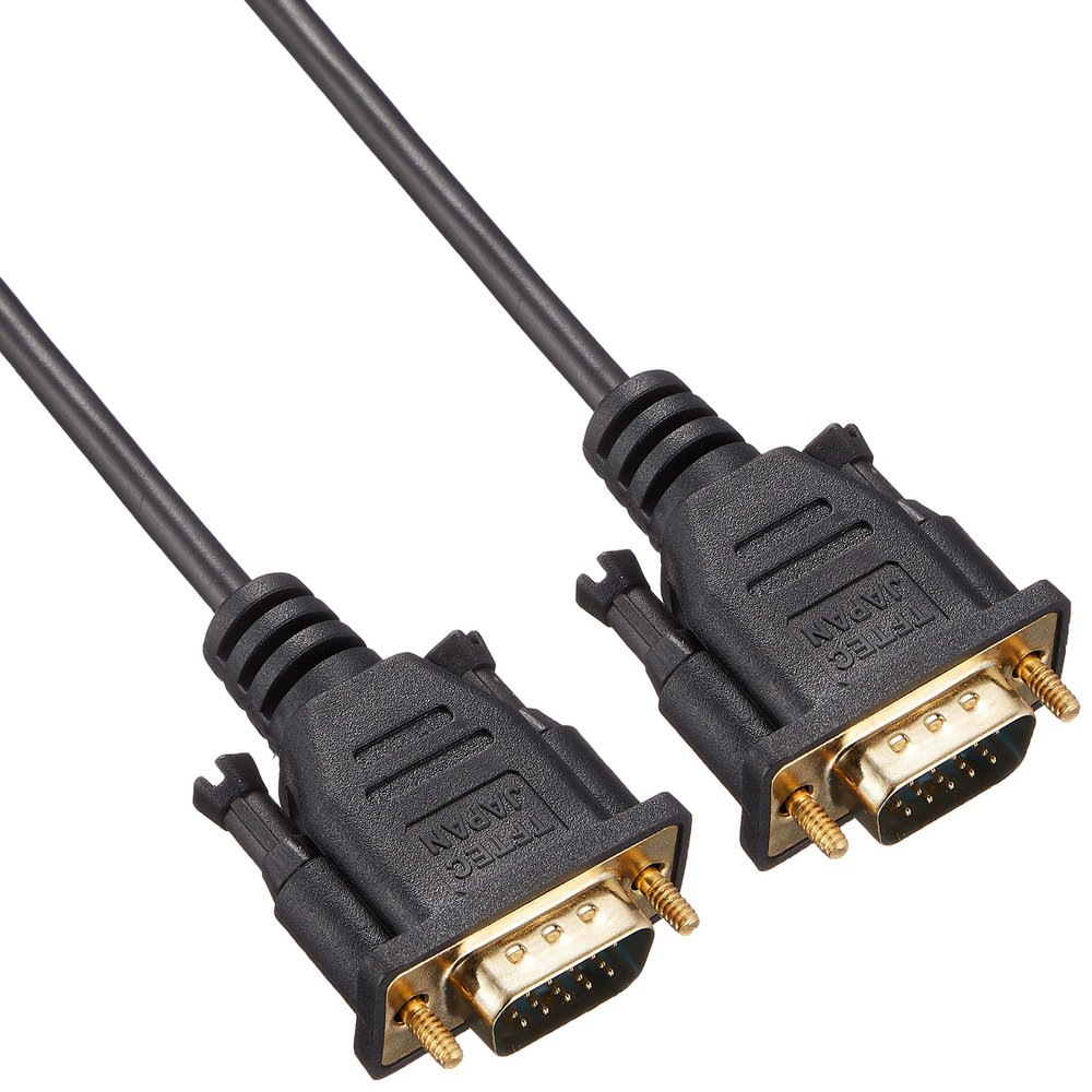  Conversion Meijin VGA-18GS VGA (15 Pin) Connection Cable, Male to Male, 5.9 ft (1.8 m), Ultra Fine/Gold Plated Terminal