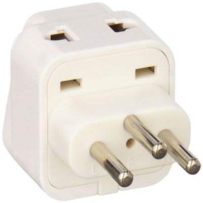 Ckitze Switzerland Travel Grounded Universal 2 Inputs USA Power Plug Adapter - Type J - CE Certified for Mobile Cell Phone, Laptop, Tablet Chargers and More