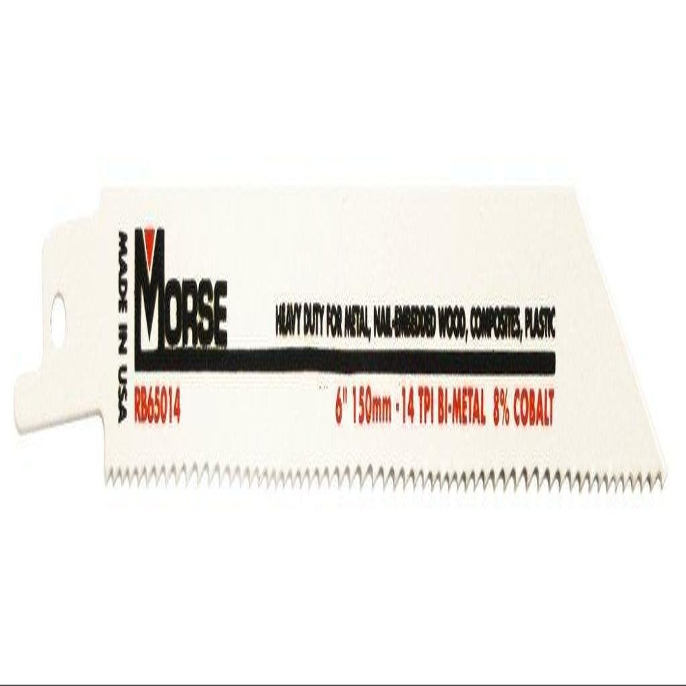 MK Morse RB65014T50 Bimetal Reciprocating Saw Blade, 6-Inch by .050 14TPI, 50-Pack