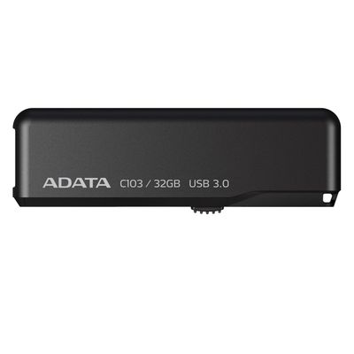 ADATA Classic Series C103 32 GB USB 3.0 Capless Flash Drive (AC103-32G-RBK)