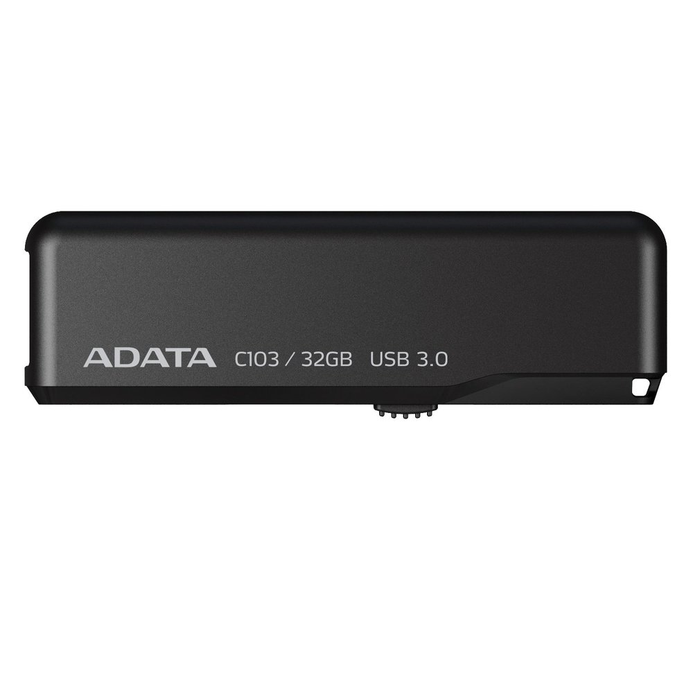 ADATA Classic Series C103 32 GB USB 3.0 Capless Flash Drive (AC103-32G-RBK)