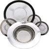 VIP Home Essentials Stainless Steel Sink Strainer Set- 5 Pieces, Fits Most Kitchen, Bathroom Sinks, Shower Drains view 1