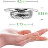 VIP Home Essentials Stainless Steel Sink Strainer Set- 5 Pieces, Fits Most Kitchen, Bathroom Sinks, Shower Drains view 3