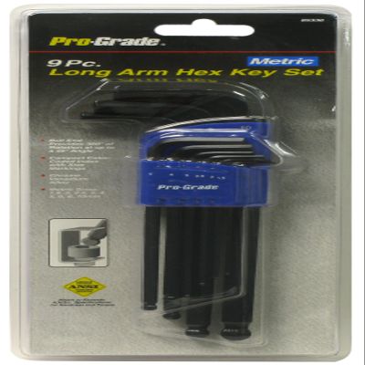 Allied 85336 9 Piece Metric Long Arm Ball End Hex Key Set
