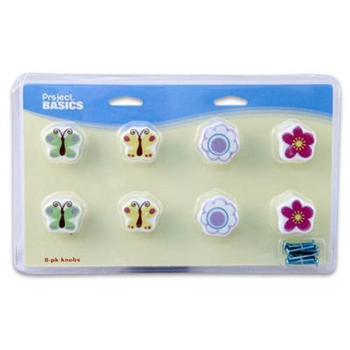Knob Set, 8 Piece Bohemian Bloom - Case Pack 3 SKU-PAS918940