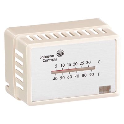 Johnson Controls T-4000-2142 Pneumatic Thermostat Cover, Beige, degrees_fahrenheit, to volts, amps, , , , ( )