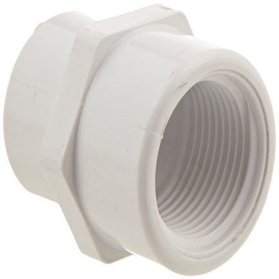 Spears 430 Series PVC Pipe Fitting, Coupling, Schedule 40, 3/4" x 1/2" NPT Female