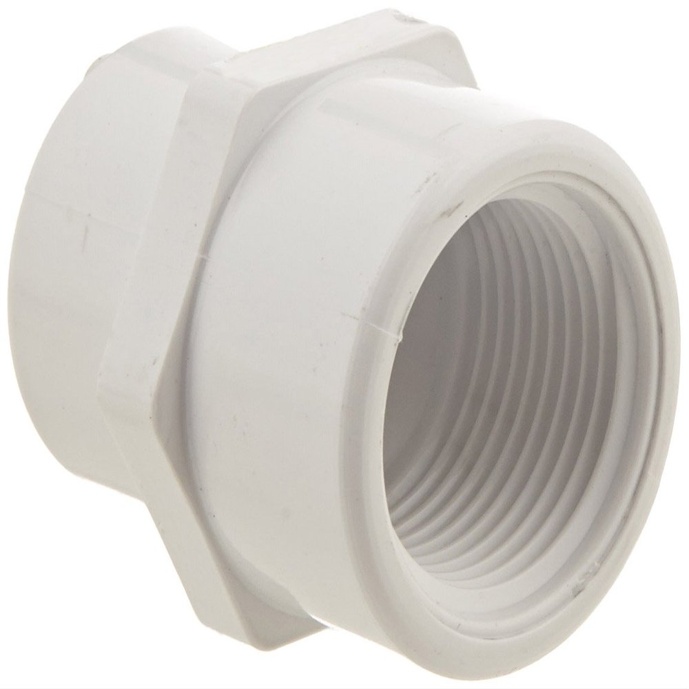 Spears 430 Series PVC Pipe Fitting, Coupling, Schedule 40, 3/4" x 1/2" NPT Female