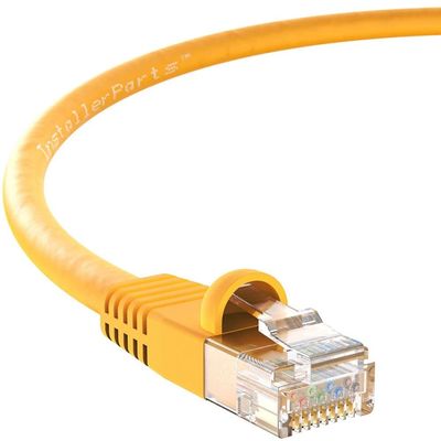 150 Ft CAT 6 Molded Snagless Patch Cable Yellow -- Professional Series -- 50 Micron Gold Plated RJ45 Connectors -- Ethernet Data Network