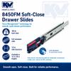 Knape & Vogt Side Mount Soft-Close Drawer Slide, Pair, Inch view 2