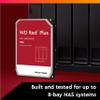 Western Digital 3TB WD Red Plus NAS Internal Hard Drive HDD - 5400 RPM, SATA 6 Gb/s, CMR, 64 MB Cache, 3.5" - WD30EFRX view 3