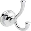 Delta 79735 Cassidy Double Towel Hook Bath Hardware Accessory in Polished Chrome view 1