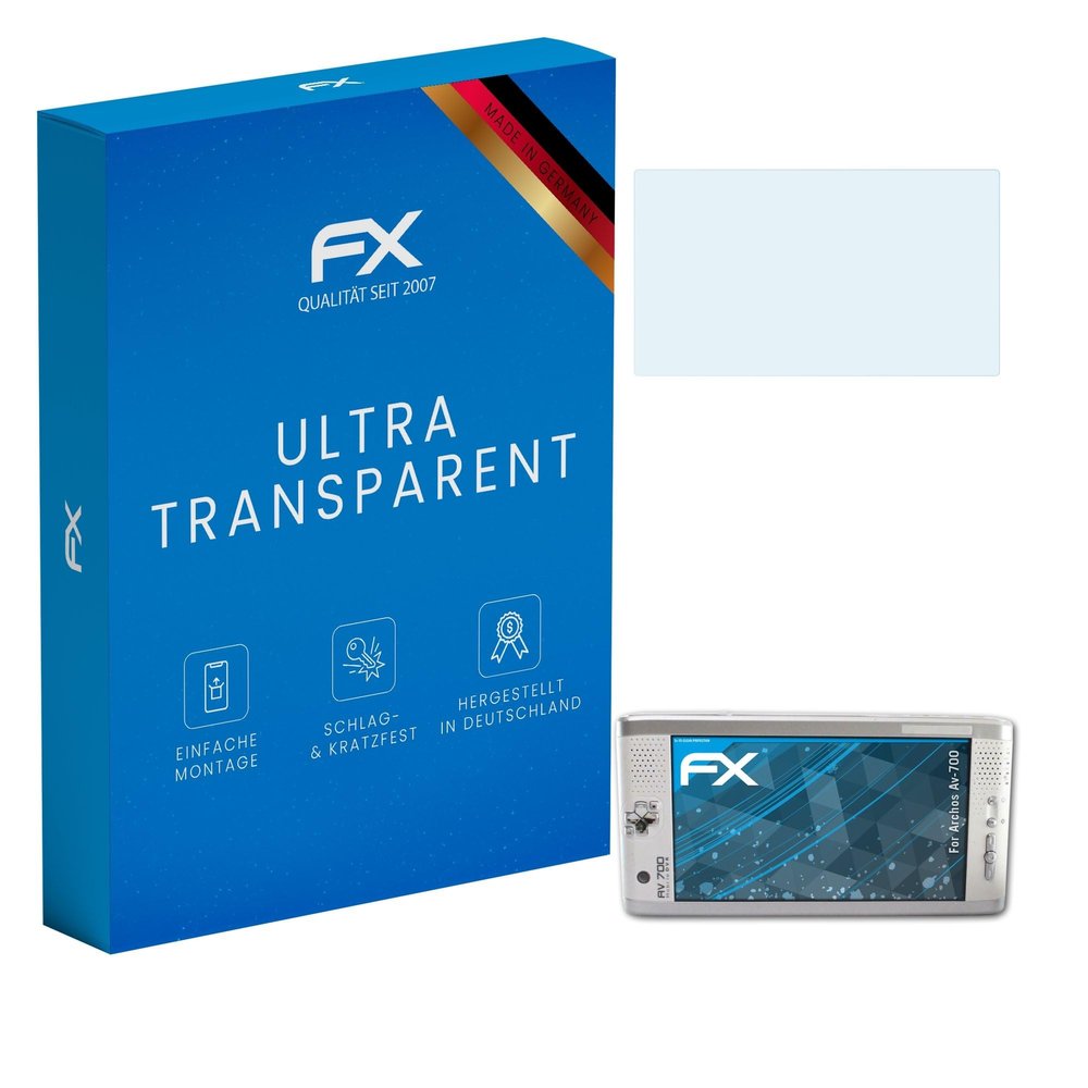 atFoliX Screen Protection Film compatible with Archos Av-700 Screen Protector, ultra-clear FX Protective Film (3X)