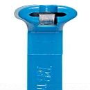 Thomas & Betts TY23M-6 Thomas & Betts, 4 in. Cable Tie with Stainless Steel Locking Device, Blue,