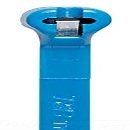 Thomas & Betts TY23M-6 Thomas & Betts, 4 in. Cable Tie with Stainless Steel Locking Device, Blue,
