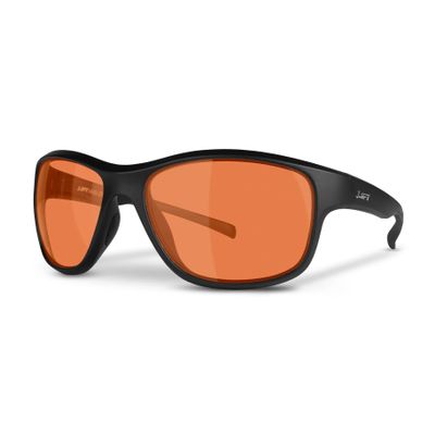 LIFT Safety Delamo Safety Glasses | MediumLarge Fit | ANSI Z87.1 Impact-Rated Polycarbonate | TR90 Frame | Black Matte/Amber