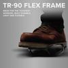 LIFT Safety Delamo Safety Glasses | MediumLarge Fit | ANSI Z87.1 Impact-Rated Polycarbonate | TR90 Frame | Black Matte/Amber view 3