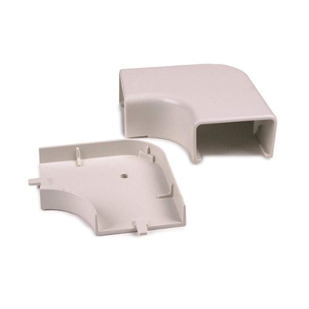 Hellermann Tyton TSRP2FW-25-1 TSRP 1-1/4" Elbow Cover, 1" Bend Radius, PVC, Office White