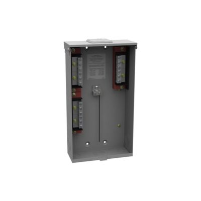 Milbank - U4544-XL - Terminal Box, 100A, 120/240V, 1-Phase, 9-13/16 W x 18 H x 4-1/8 in. D, NEMA 3R, Powder-Coated G90