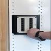 Legrand - OnQ 12 Inch Cable Management, In-Wall Media Box, Structured Wiring Enclosure, Home Networking Panel with 2.5 Inch Openings for Wires, Glossy White, EN1200 view 3