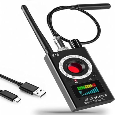Spy Spot Hidden Camera Detector, Spy Camera Finder, RF Bug Detector, Magnetic Field Detector, Listening Device Detector - Privacy Protection Tool for Home, Office, Hotel, and Travel Security, Black
