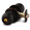 Copper Creek Entry Door Knob  Keyed Entry Handle with Lock and Key, ANSI Grade-3 Certified, DIY-Friendly Install for Interior and Exterior Entrance Doors  Tuscan Bronze (1 Pack) view 1