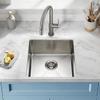 Dawn BS161609 Undermount Single Bowl Bar Sink, Polished Satin view 2