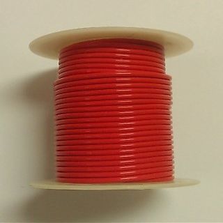 RED 14AWG Stranded 600V, Teflon Insulated Hook Up Wire - 100' Roll
