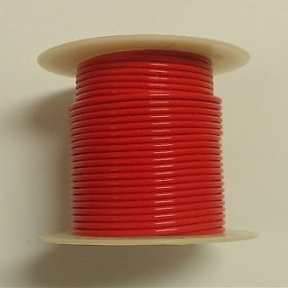 RED 14AWG Stranded 600V, Teflon Insulated Hook Up Wire - 100' Roll