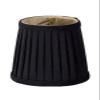 Upgradelights Black Silk Side Pleat 4 Inch Mini Clip On Chandelier Lampshade (3x4x4) view 1