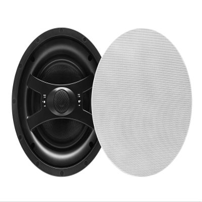 EARTHQUAKE Sound ECS8.0 Edgeless Series 8-inch in-Ceiling Speakers (Black, Pair)