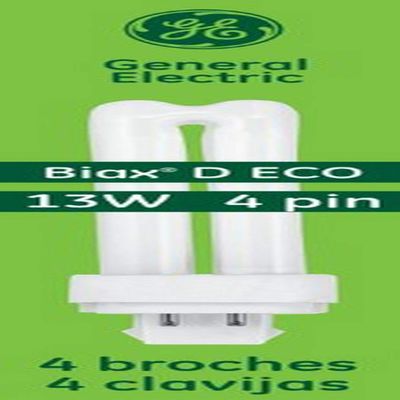 GE Lighting Energy Smart CFL 97597 13-Watt, 900-Lumen Double Biax Light Bulb with G24Q-1 Base, 10-Pack