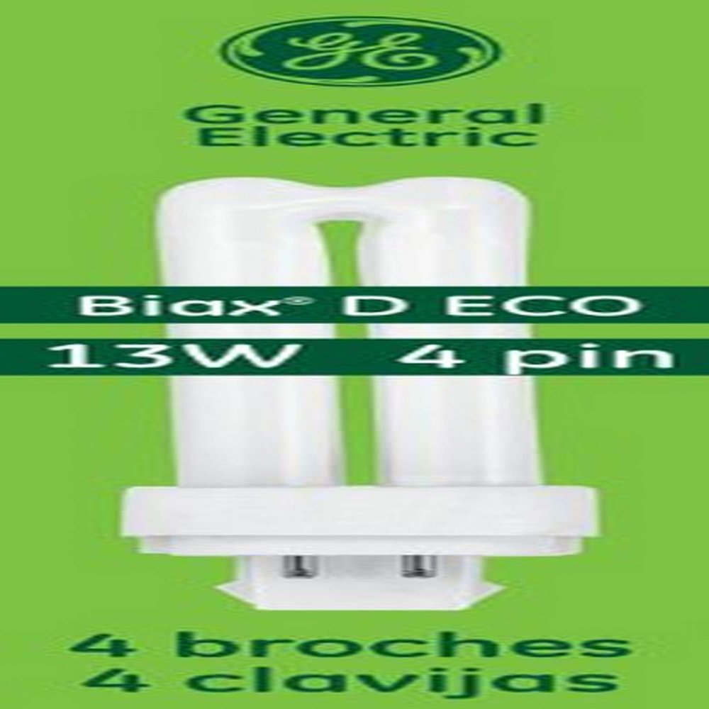 GE Lighting Energy Smart CFL 97597 13-Watt, 900-Lumen Double Biax Light Bulb with G24Q-1 Base, 10-Pack