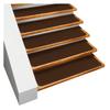 House, Home and More Set of 12 Skid-Resistant Carpet Stair Treads - Chocolate Brown - 8 Inches X 27 Inches view 1