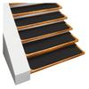 House, Home and More Set of 12 Skid-Resistant Carpet Stair Treads - Black - 8 Inches X 27 Inches view 1